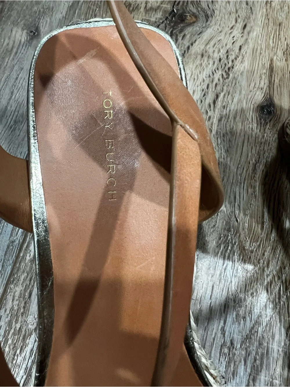 Tory Burch Espadrille Wedge - size 9